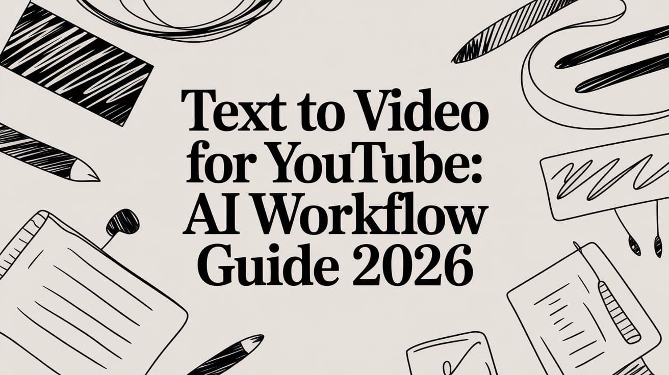 Text to Video for YouTube: AI Workflow Guide 2026
