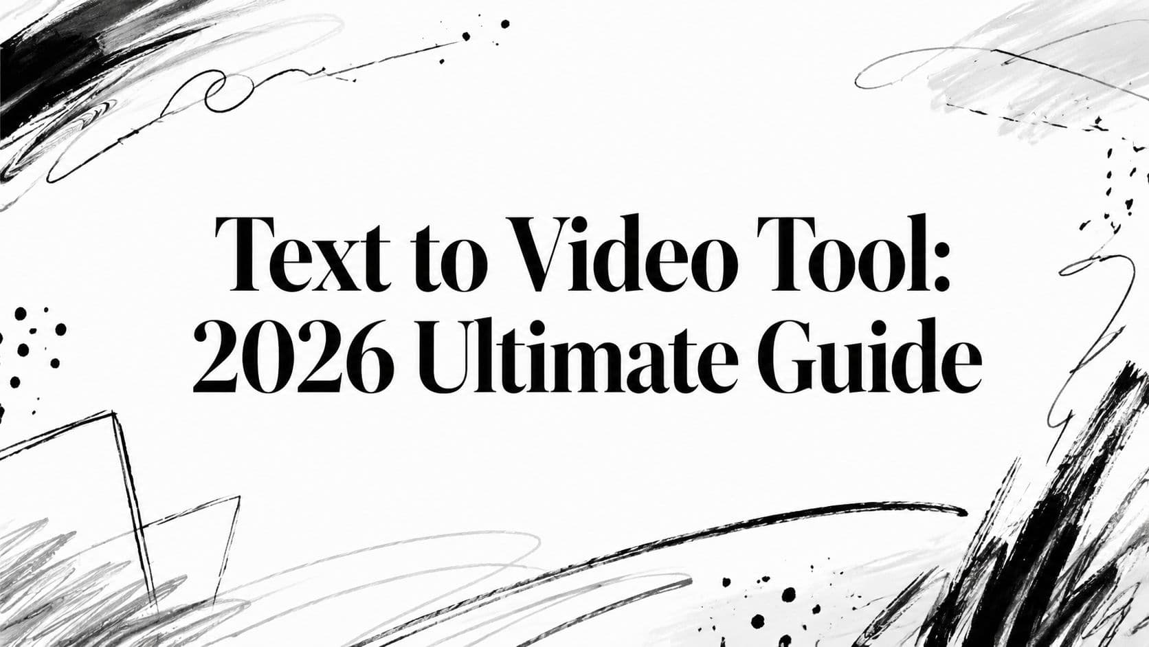 Text to Video Tool: 2026 Ultimate Guide