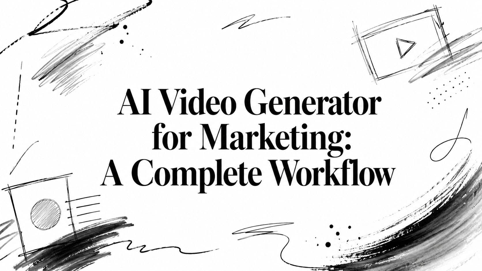 AI Video Generator for Marketing: A Complete Workflow
