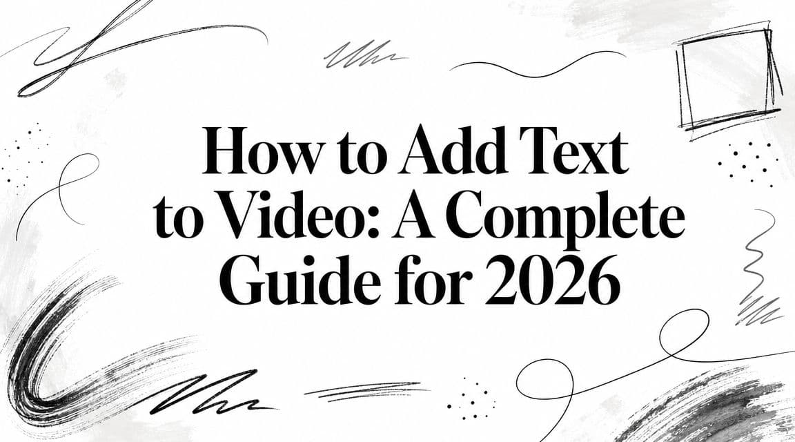How to Add Text to Video: A Complete Guide for 2026