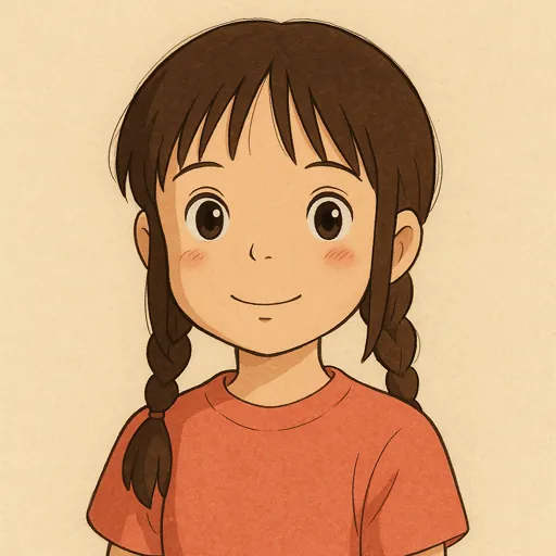 编辫子的动漫女孩